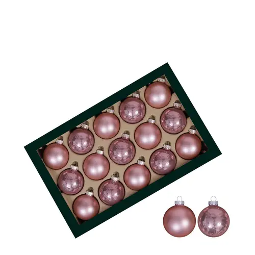 Kugel mix hell rosa D06cm x30