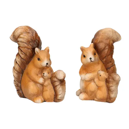 Deko Eichhörnchen mix braun 15cm