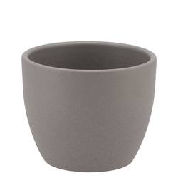 Keramik Orchidee Übertopf grau D08cm