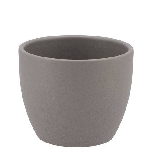 Keramik Orchidee Übertopf grau D08cm