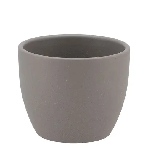 Keramik Orchidee Übertopf grau D08cm