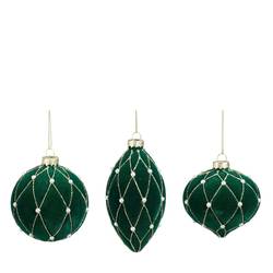 Hänger Ornament mix grün D08cm