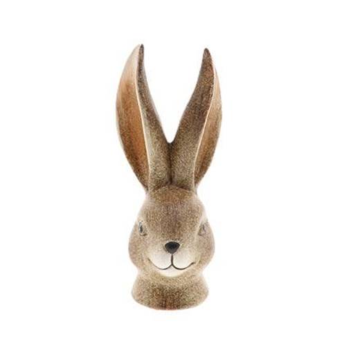 Osterhase Kopf braun D08cm H18cm