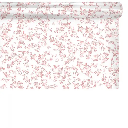 Folie Rolle 80cm Vogel rosa 100m