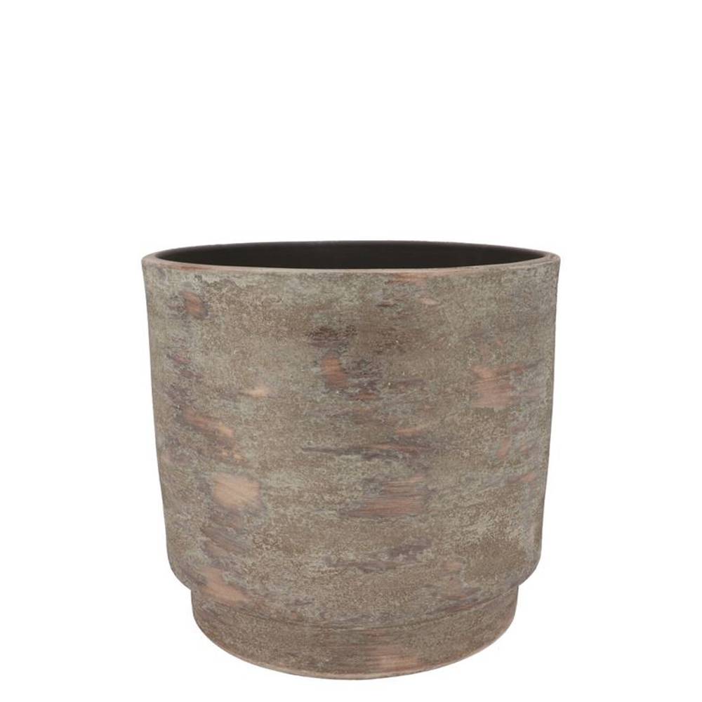 Keramik Übertopf Romy braun D14cm H13cm