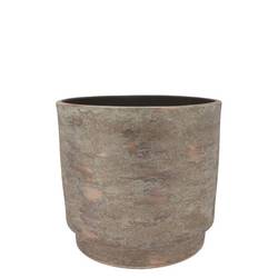 Keramik Übertopf Romy braun D14cm H13cm