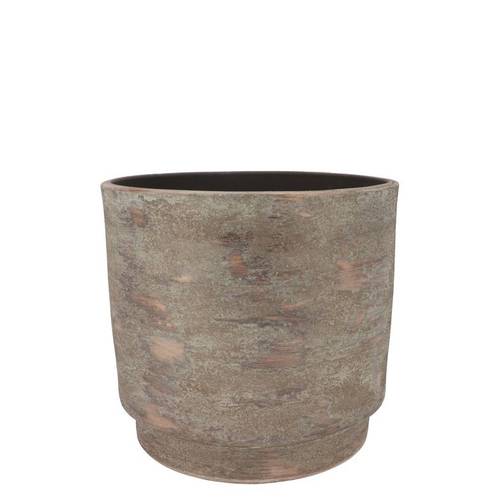 Keramik Übertopf Romy braun D14cm H13cm