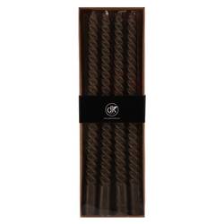 Kerze Crown Twist altes grün 02x30cm x4