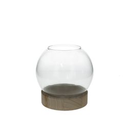Glas+fuss Holz D13 H16cm