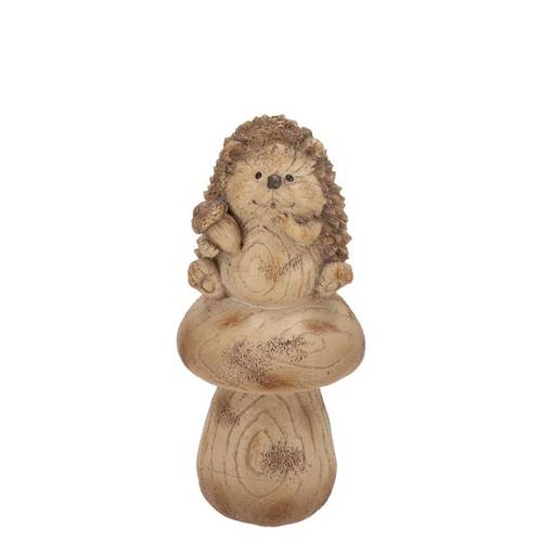 Igel auf Pilz Wonderland 08x08x18cm