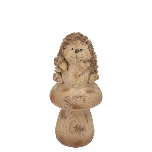 Igel auf Pilz Wonderland 08x08x18cm