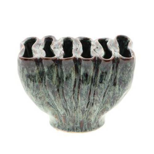 Keramik Vase Juna blau/grün D20cm H15cm