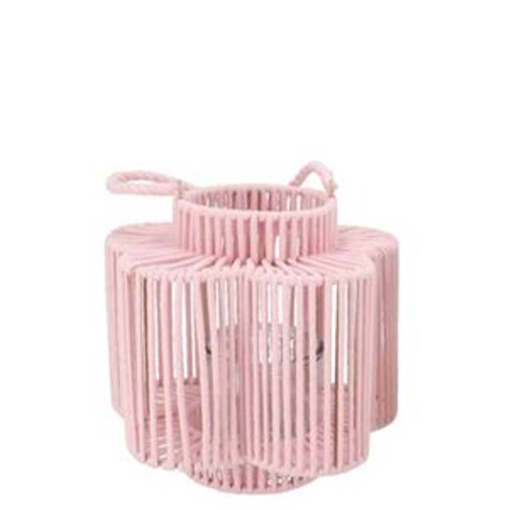 Laterne Cruz Blume rosa 15x28x27cm