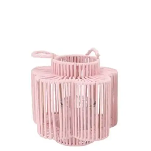 Laterne Cruz Blume rosa 15x28x27cm