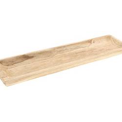 Holz Teller Ligno braun 80x20x04cm