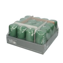 Stumpfkerze Safe grün D06cm H12cm