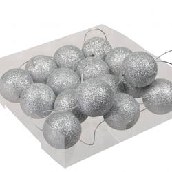 Girlande Kugel Silber 2m