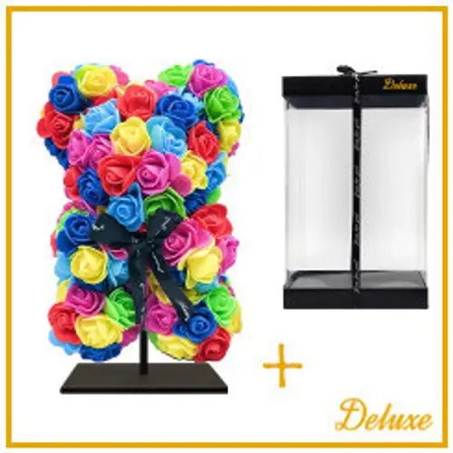 Foam Bär Rosen mix +Standard 25cm
