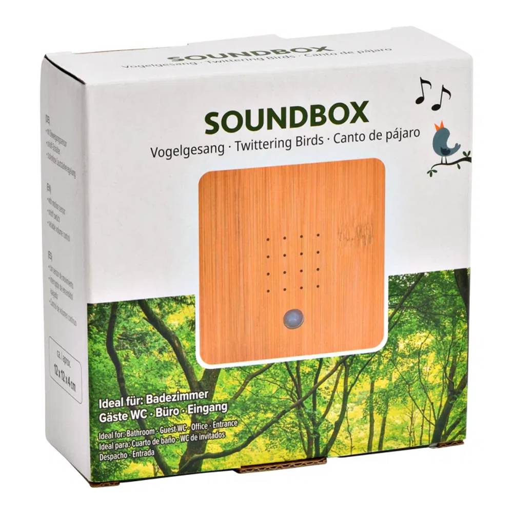 Soundbox Vogelgesang 12x12x04cm (exkl.Batt)