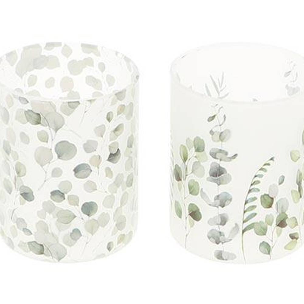 Glas Teelicht Aivy mix D08cm H10cm