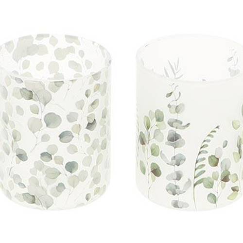Glas Teelicht Aivy mix D08cm H10cm