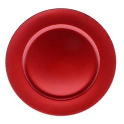Melamine Teller rot D33cm H02cm