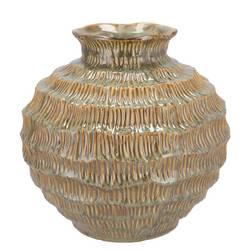Keramik Vase Loui sand 25x25x24cm