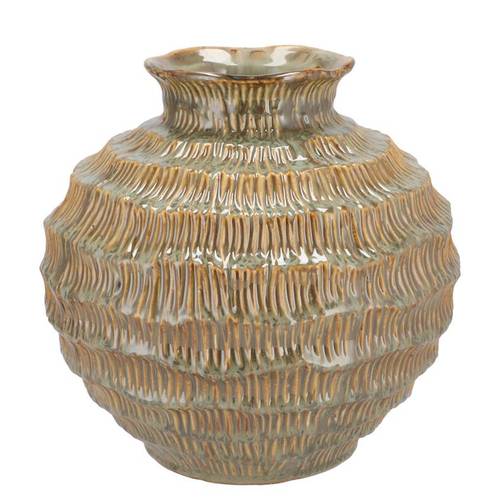 Keramik Vase Loui sand 25x25x24cm