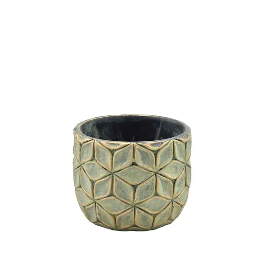 Keramik Übertopf Jax gold D11.5cm H09cm