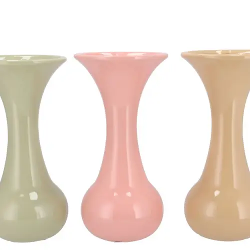 Keramik Vase Mia Dreamy mix pastel 13x13x27cm