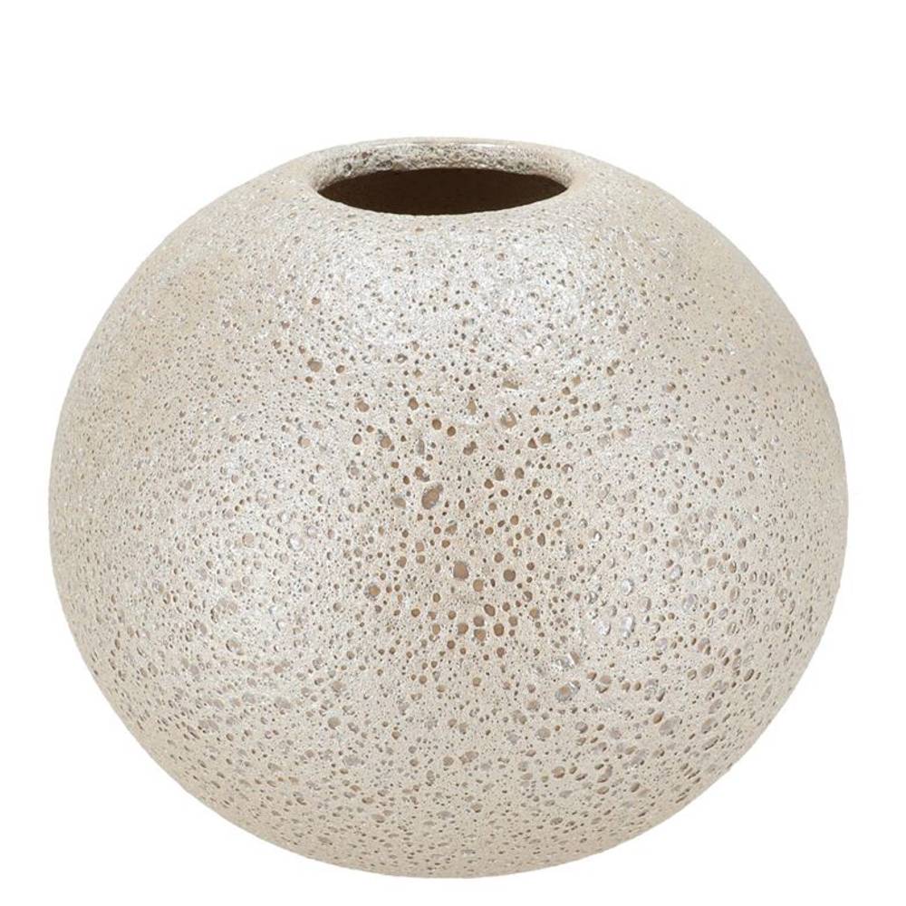 Keramik Vase Dana Moonface weiss 25x25x30cm