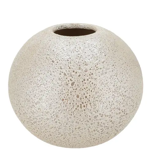 Keramik Vase Dana Moonface weiss 25x25x30cm