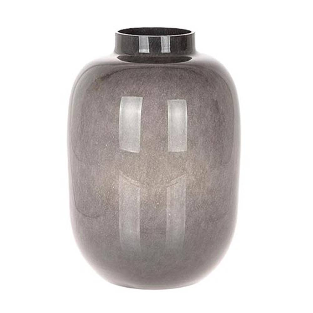 Glas Vase Bielle grau D23cm H35cm
