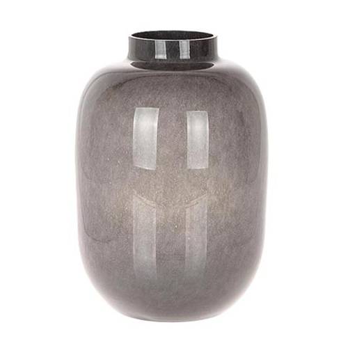 Glas Vase Bielle grau D23cm H35cm