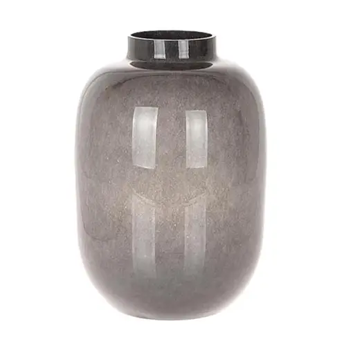 Glas Vase Bielle grau D23cm H35cm