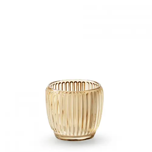 Glas Teelicht Millie gelb D08cm H07cm 