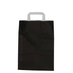 Tasche Papier schwarz 26x12x35cm