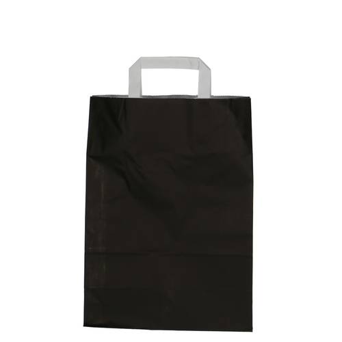 Tasche Papier schwarz 26x12x35cm