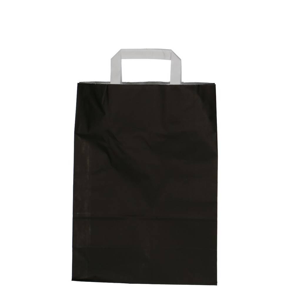 Tasche Papier schwarz 26x12x35cm