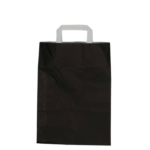 Tasche Papier schwarz 26x12x35cm