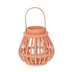 Laterne Glas Collect orange D16cm H15cm