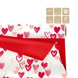 Folie Rolle 80cm Duo Mat My Love rot 40m