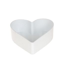 Melamine Herz weiss 15x15x7cm