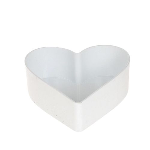 Melamine Herz weiss 15x15x7cm
