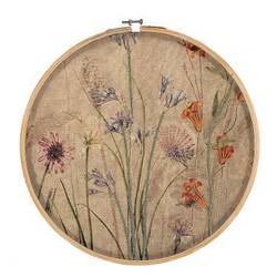 Hänger Blumen embroid mix D32cm