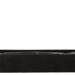 Holz Übertopf Rechteck schwarz 32x08x07cm