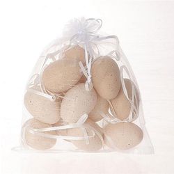 Hänger Ei Deko creme D06cm x12