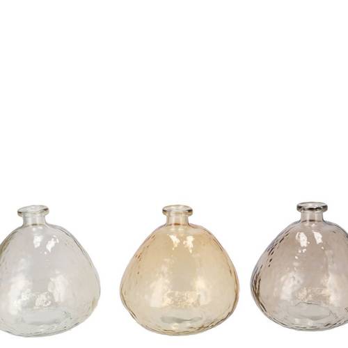 Glas Vase Grace mix braun D18cm H18cm