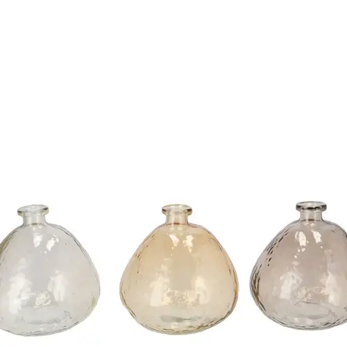 Glas Vase Grace mix braun D18cm H18cm