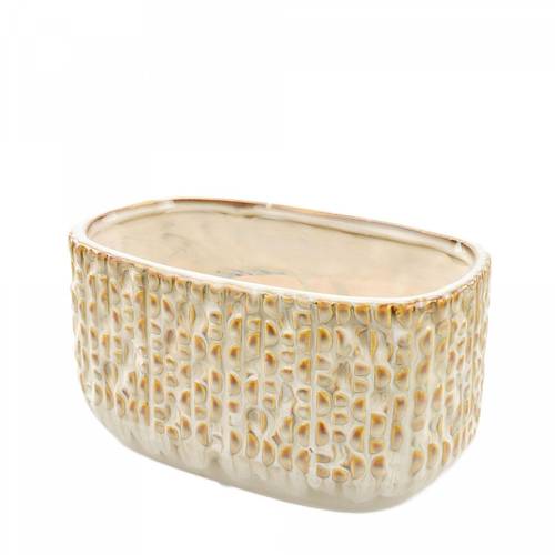 Keramik Schale Isa creme 20.5x12x10.5cm